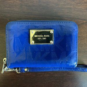 Blue Michael Kors Wallet